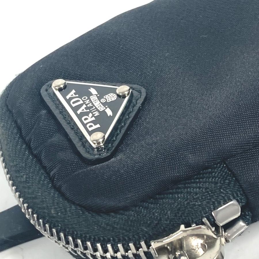 PRADA プラダ スマホケース スマホホルダー ミニポーチ付 ネックストラップ トライアングルロゴ 三角ロゴ プレート iPhoneケース【中古】 | PRADA | 05