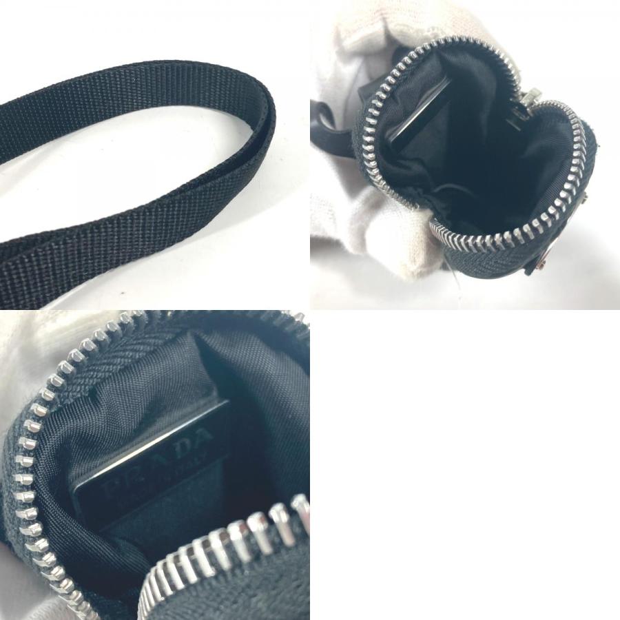 PRADA プラダ スマホケース スマホホルダー ミニポーチ付 ネックストラップ トライアングルロゴ 三角ロゴ プレート iPhoneケース【中古】 | PRADA | 09