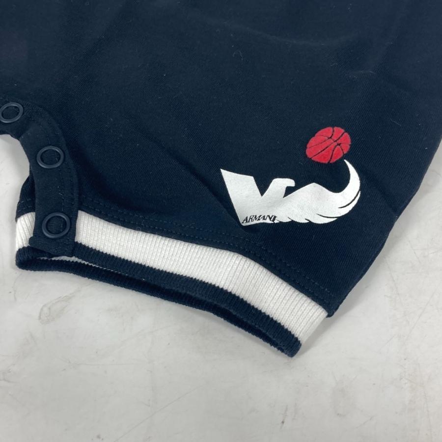 未使用 ARMANI アルマーニ ロンパース ボーダー ベビー 出産祝い トップスその他 ブラック キッズ【中古】 | ARMANI | 06