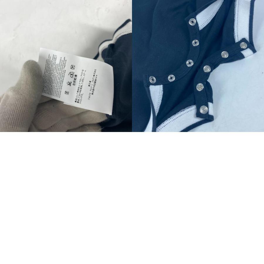 未使用 ARMANI アルマーニ ロンパース ボーダー ベビー 出産祝い トップスその他 ブラック キッズ【中古】 | ARMANI | 09