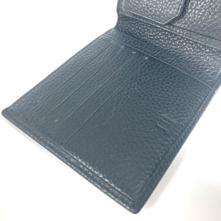 未使用 Dunhill ダンヒル ロゴ コンパクトウォレット 2つ折り財布 ブラック ユニセックス【中古】 | dunhill | 06