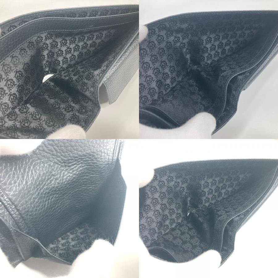 未使用 Dunhill ダンヒル ロゴ コンパクトウォレット 2つ折り財布 ブラック ユニセックス【中古】 | dunhill | 08