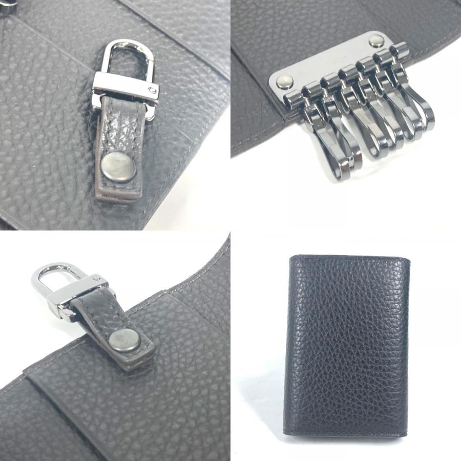 未使用 Dunhill ダンヒル ロゴ 鍵 6連 6P キーケース ダークブラウン メンズ【中古】 | dunhill | 07