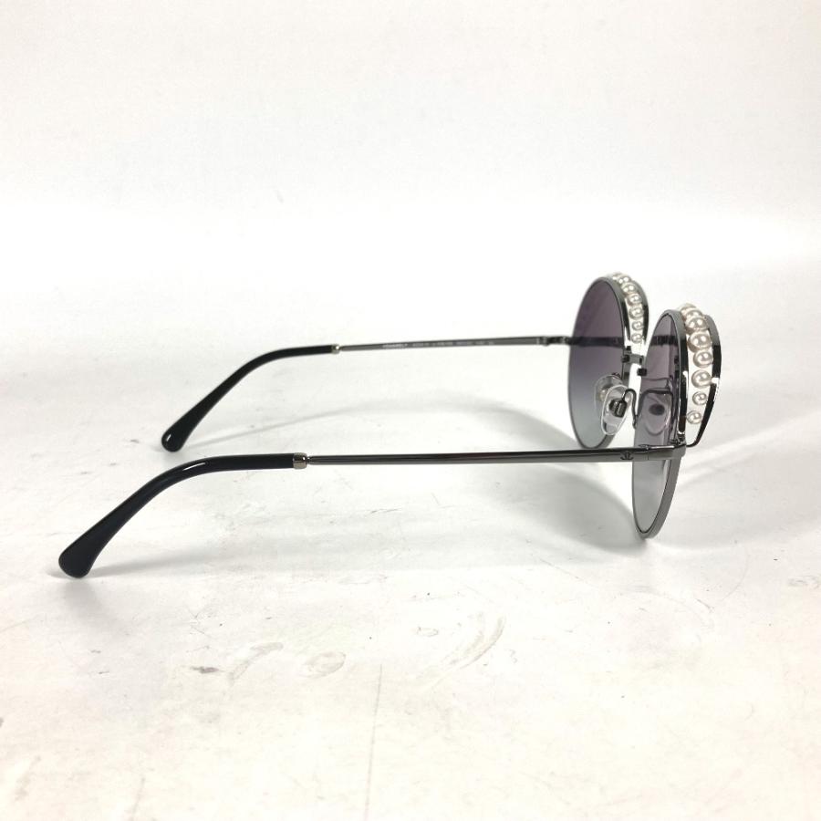 美品 CHANEL シャネル 4234-H CC ココマーク パール 眼鏡 メガネ アイウェア サングラス ブラック レディース【中古】 | CHANEL | 02