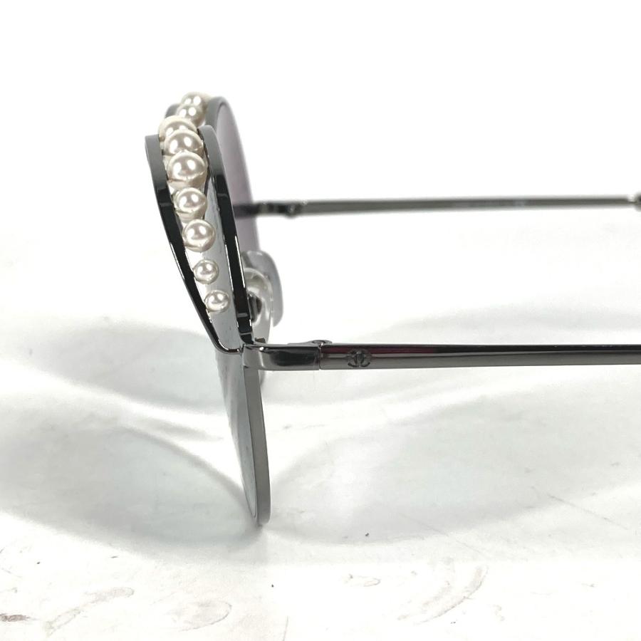 美品 CHANEL シャネル 4234-H CC ココマーク パール 眼鏡 メガネ アイウェア サングラス ブラック レディース【中古】 | CHANEL | 04