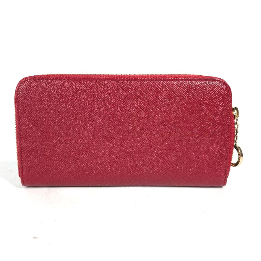 美品 BVLGARI ブルガリ ブルガリブルガリ ロゴ ロングウォレット ラウンドファスナー 長財布 レッド ユニセックス【中古】 | BVLGARI | 01