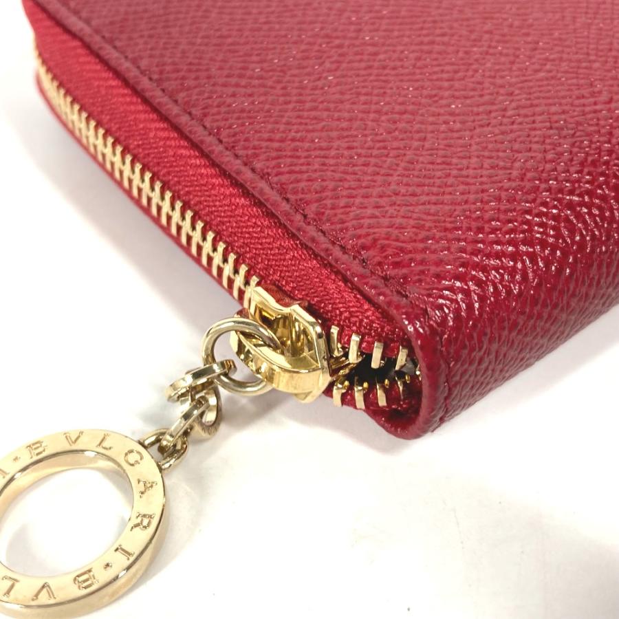 美品 BVLGARI ブルガリ ブルガリブルガリ ロゴ ロングウォレット ラウンドファスナー 長財布 レッド ユニセックス【中古】 | BVLGARI | 06