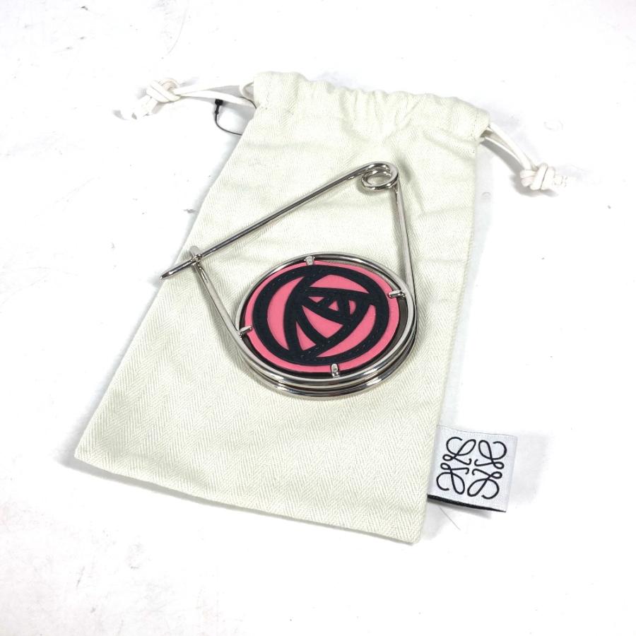 新品同様 LOEWE ロエベ 111.19.043 ローズ メカノピン 薔薇 バラ アクセサリー 17A ブローチ ピンク レディース【中古】 | LOEWE | 06