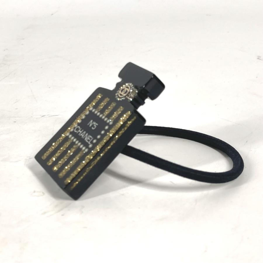 美品 CHANEL シャネル ロゴ 香水瓶デザイン ラインストーン ラメ CC ココマーク ヘアアクセサリー 17A ヘアゴム 【中古】 | CHANEL | 03