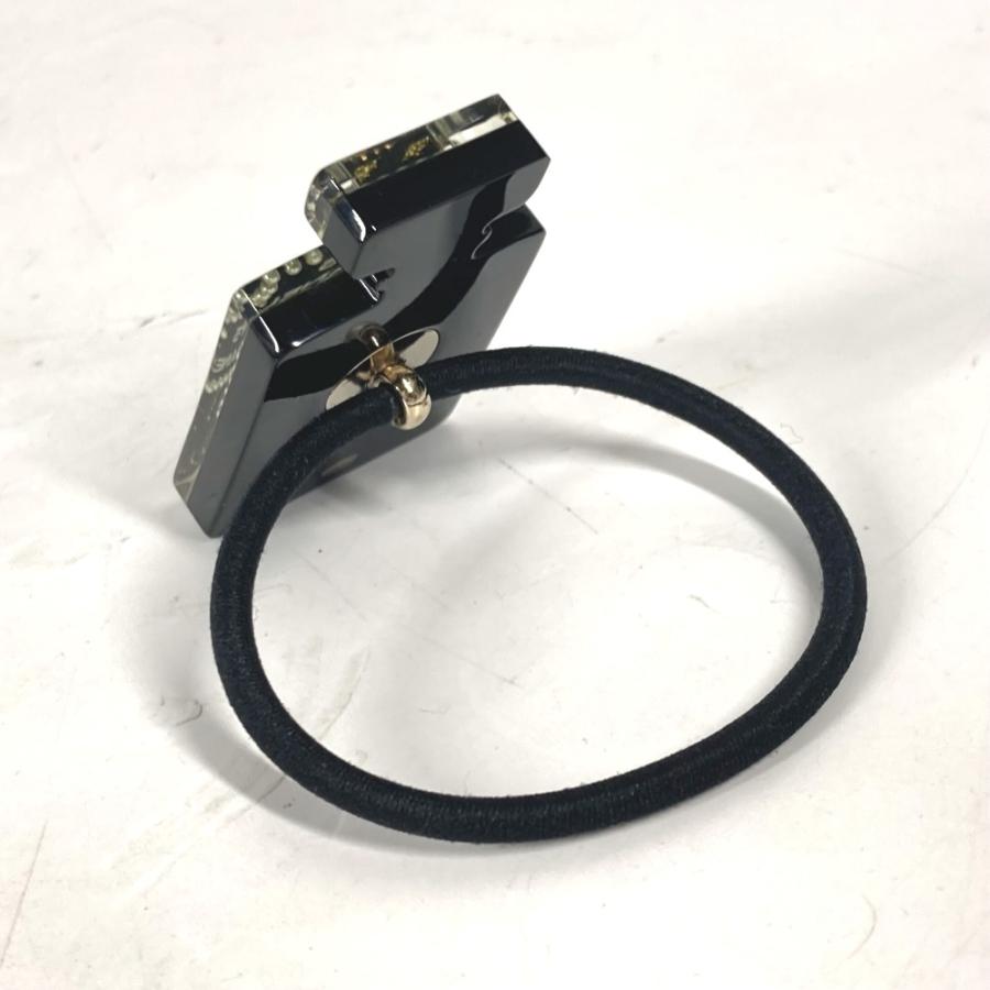 美品 CHANEL シャネル ロゴ 香水瓶デザイン ラインストーン ラメ CC ココマーク ヘアアクセサリー 17A ヘアゴム 【中古】 | CHANEL | 04