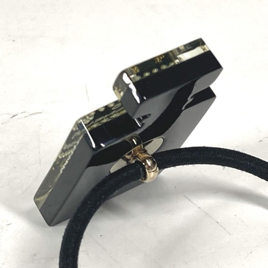 美品 CHANEL シャネル ロゴ 香水瓶デザイン ラインストーン ラメ CC ココマーク ヘアアクセサリー 17A ヘアゴム 【中古】 | CHANEL | 05