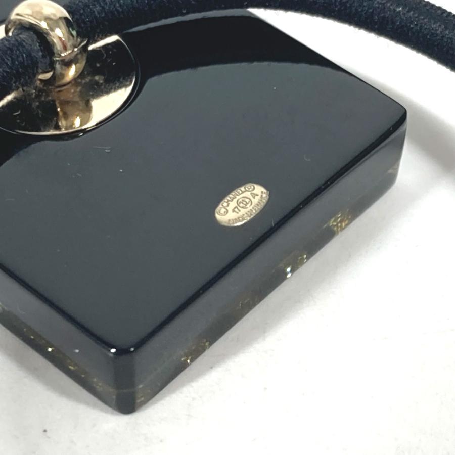 美品 CHANEL シャネル ロゴ 香水瓶デザイン ラインストーン ラメ CC ココマーク ヘアアクセサリー 17A ヘアゴム 【中古】 | CHANEL | 08