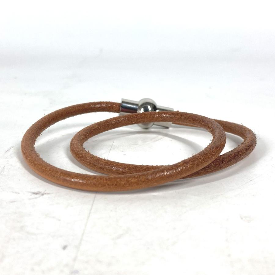 HERMES エルメス 2重ブレスレット アクセサリー チョーカー ブラウン ユニセックス【中古】 | HERMES | 06