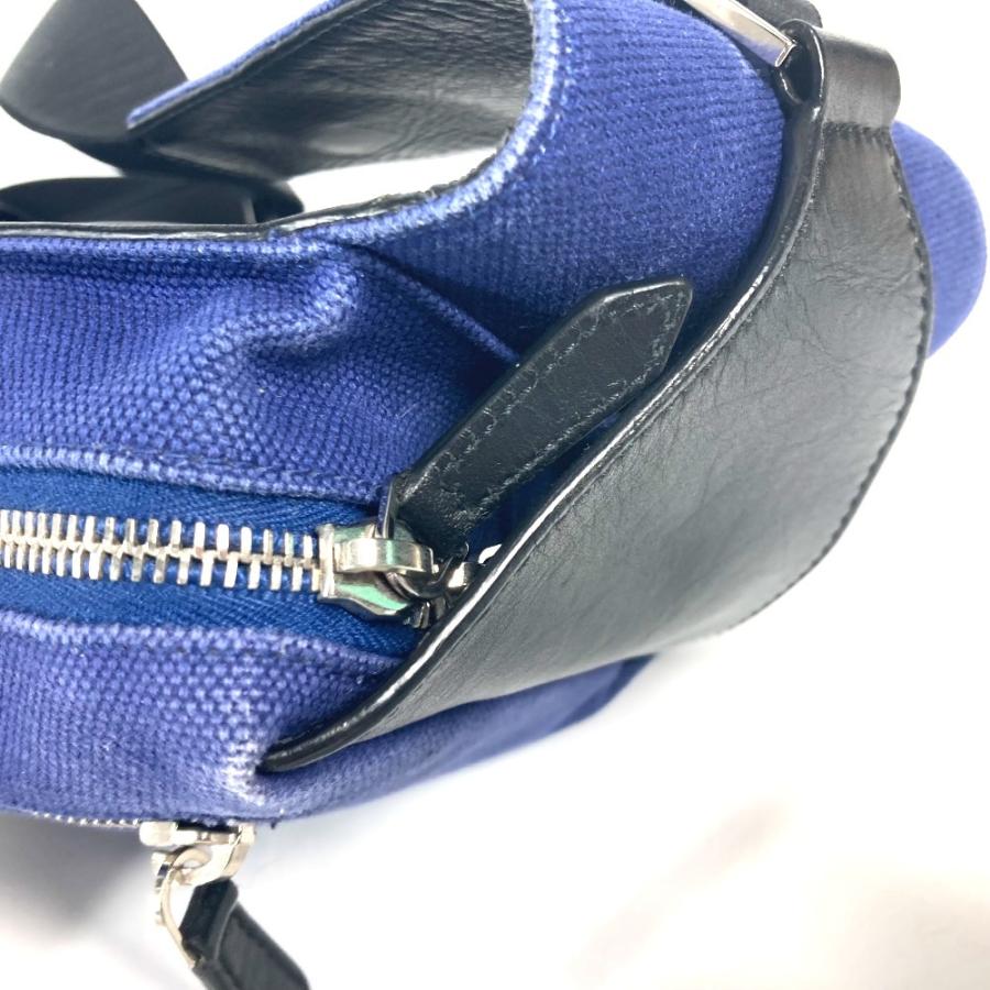 BALENCIAGA バレンシアガ 433625 ロゴ カバン ベルトバッグ ウエストポーチ ボディバッグ ブルー レディース【中古】 | BALENCIAGA | 06
