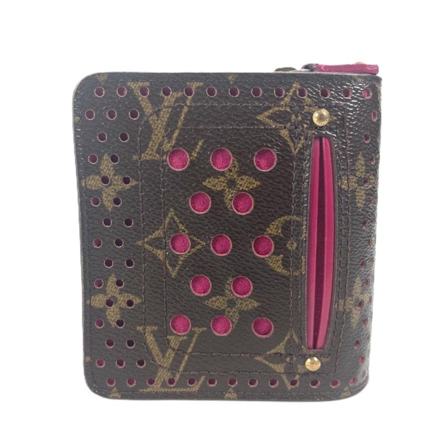 LOUIS VUITTON ルイヴィトン M95188  コンパクトジップ コンパクトウォレット 財布 モノグラムペルフォ 2つ折り財布  フューシャ【中古】 | LOUIS VUITTON | 01