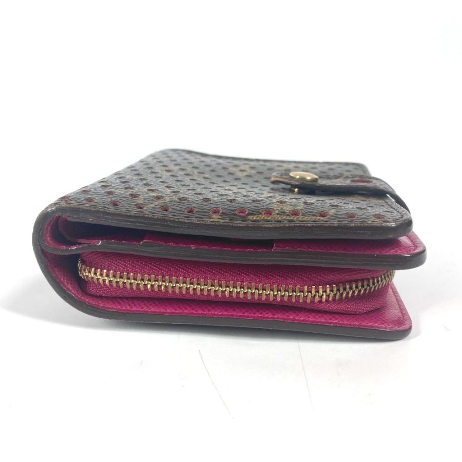 LOUIS VUITTON ルイヴィトン M95188  コンパクトジップ コンパクトウォレット 財布 モノグラムペルフォ 2つ折り財布  フューシャ【中古】 | LOUIS VUITTON | 02