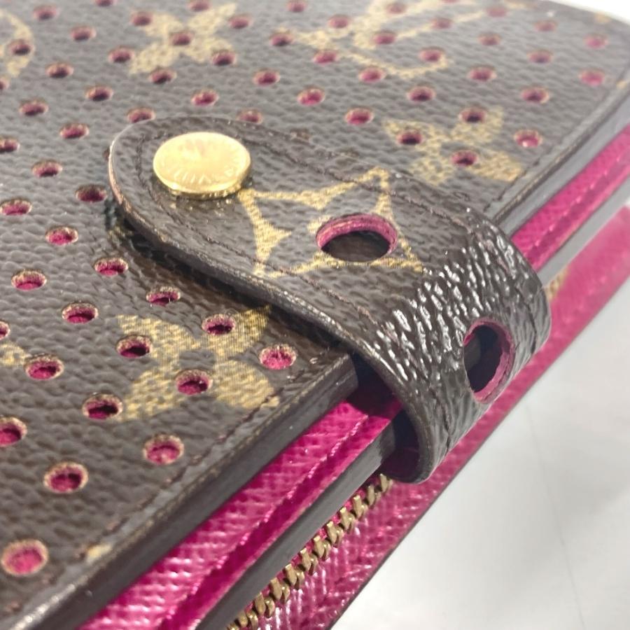 LOUIS VUITTON ルイヴィトン M95188  コンパクトジップ コンパクトウォレット 財布 モノグラムペルフォ 2つ折り財布  フューシャ【中古】 | LOUIS VUITTON | 06