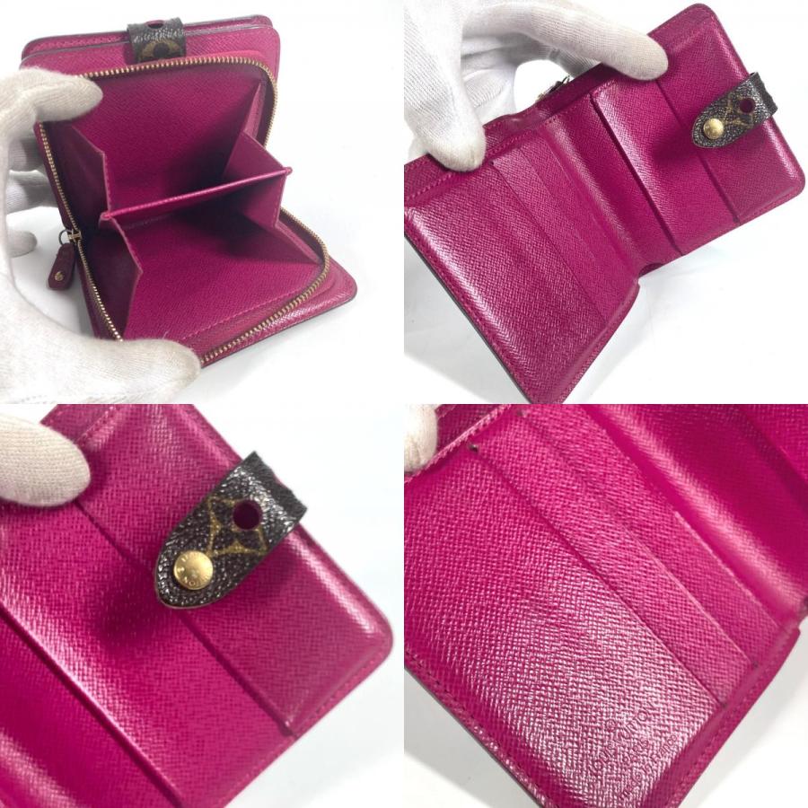 LOUIS VUITTON ルイヴィトン M95188  コンパクトジップ コンパクトウォレット 財布 モノグラムペルフォ 2つ折り財布  フューシャ【中古】 | LOUIS VUITTON | 08