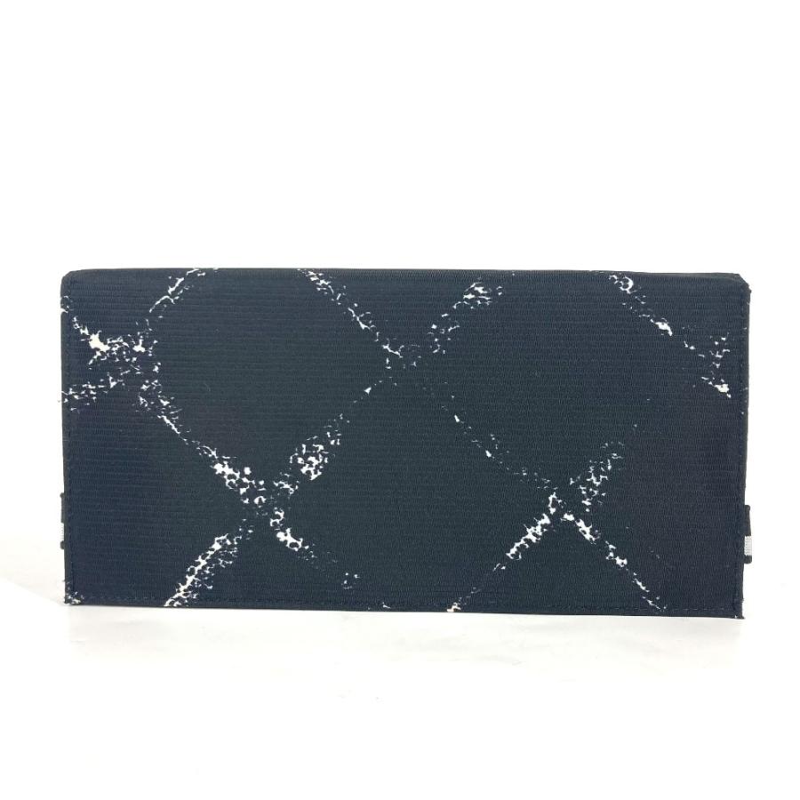 美品 CHANEL シャネル A14344 旧トラベルライン ロングウォレット 2つ折り 長財布 ブラック ユニセックス【中古】 | CHANEL | 01