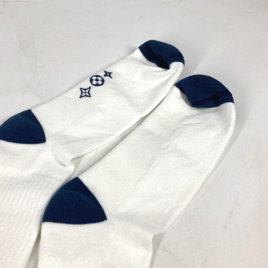 備品LOUIS VUITTON ルイヴィトン M7474L ソックス・トレーナー アクセサリー LVロゴ 靴下 マリーヌ ネイビー メンズ【中古】 | LOUIS VUITTON | 04