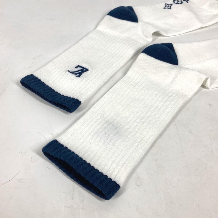 備品LOUIS VUITTON ルイヴィトン M7474L ソックス・トレーナー アクセサリー LVロゴ 靴下 マリーヌ ネイビー メンズ【中古】 | LOUIS VUITTON | 05