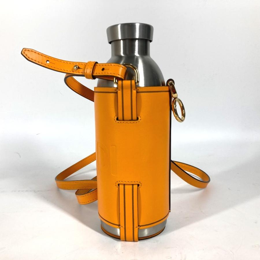 美品 FENDI フェンディ 7AR972 ウォーターボトル 水筒 ロゴ ボトルケース付き  24BOTTLES タンブラー オレンジ ユニセックス【中古】 | FENDI | 02
