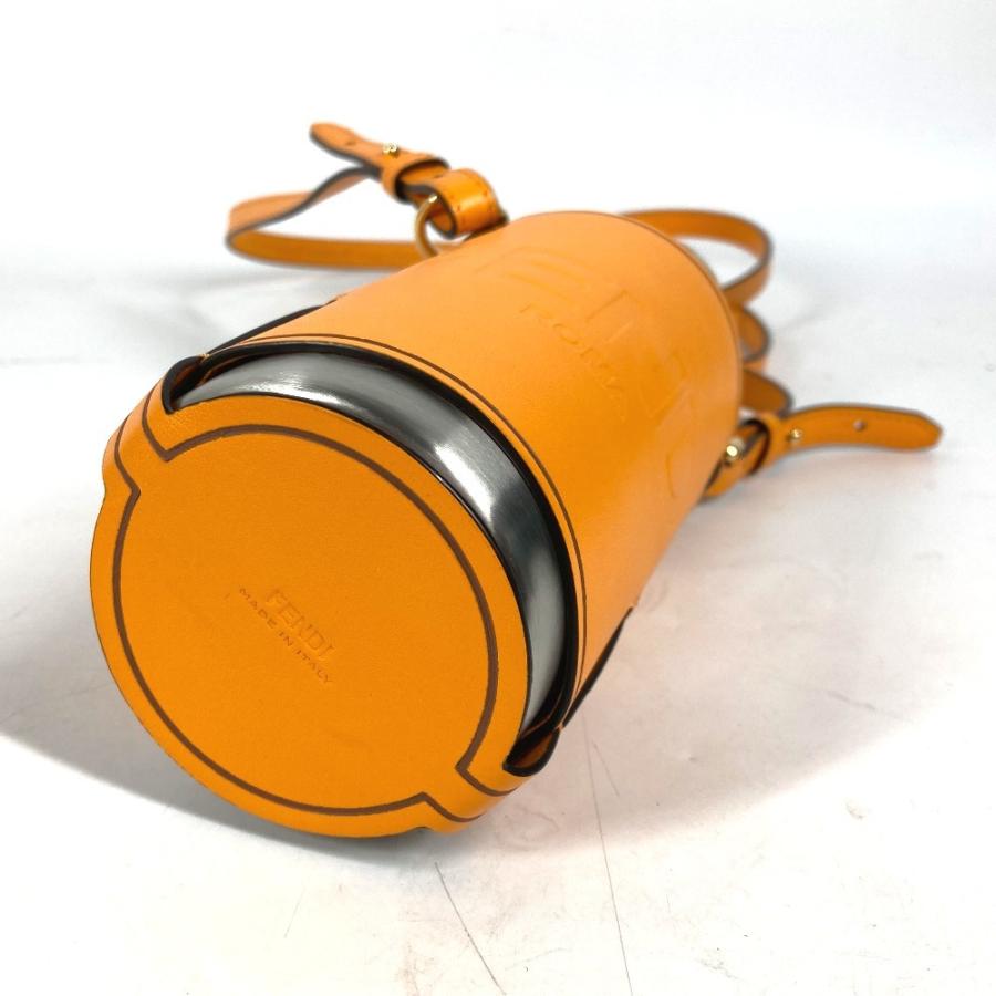 美品 FENDI フェンディ 7AR972 ウォーターボトル 水筒 ロゴ ボトルケース付き  24BOTTLES タンブラー オレンジ ユニセックス【中古】 | FENDI | 04