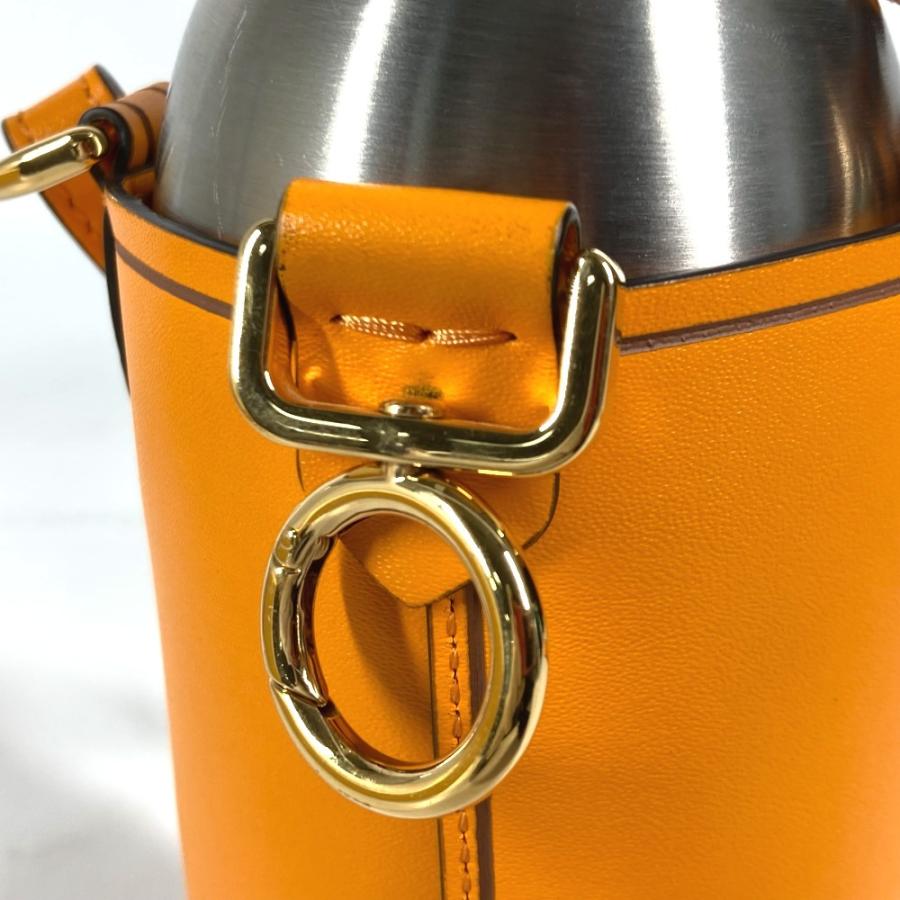 美品 FENDI フェンディ 7AR972 ウォーターボトル 水筒 ロゴ ボトルケース付き  24BOTTLES タンブラー オレンジ ユニセックス【中古】 | FENDI | 06