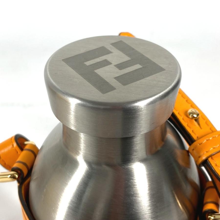 美品 FENDI フェンディ 7AR972 ウォーターボトル 水筒 ロゴ ボトルケース付き  24BOTTLES タンブラー オレンジ ユニセックス【中古】 | FENDI | 07