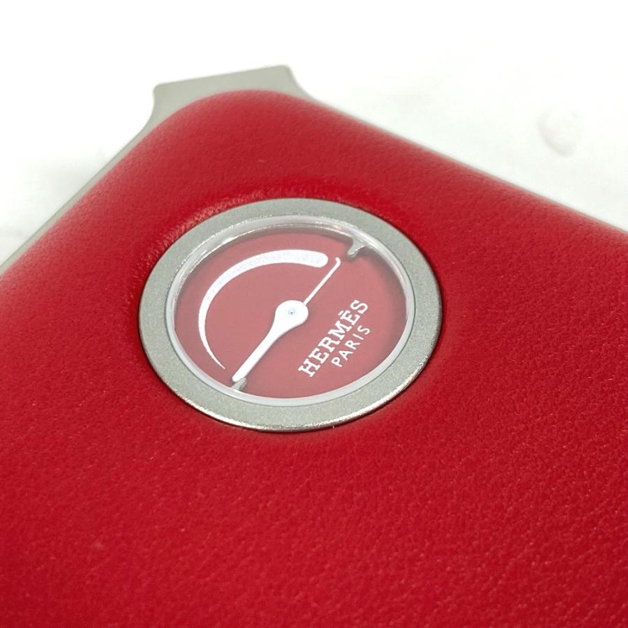 未使用 HERMES エルメス ヴォルトH マキシ モバイルバッテリー 充電器 携帯 雑貨 レッド ユニセックス【中古】 | HERMES | 07