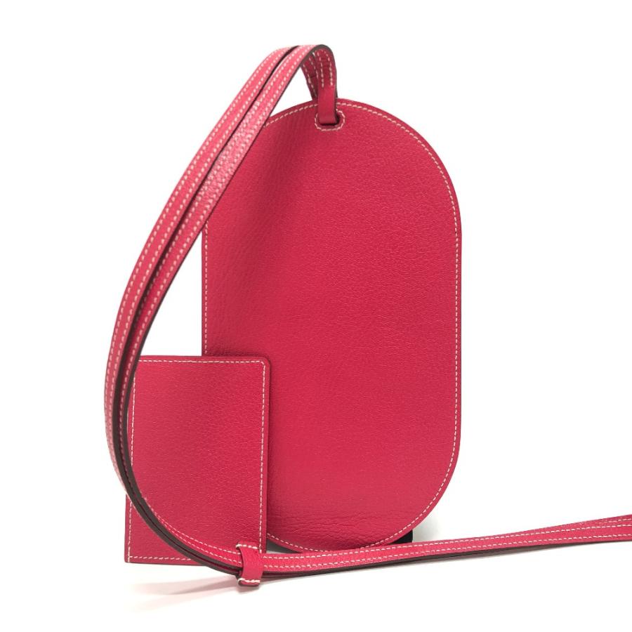 美品 HERMES エルメス インザループ トゥーゴーGM ポーチ ショルダーバッグ スマホケース iPhoneケース ピンク レディース【中古】 | HERMES | 01