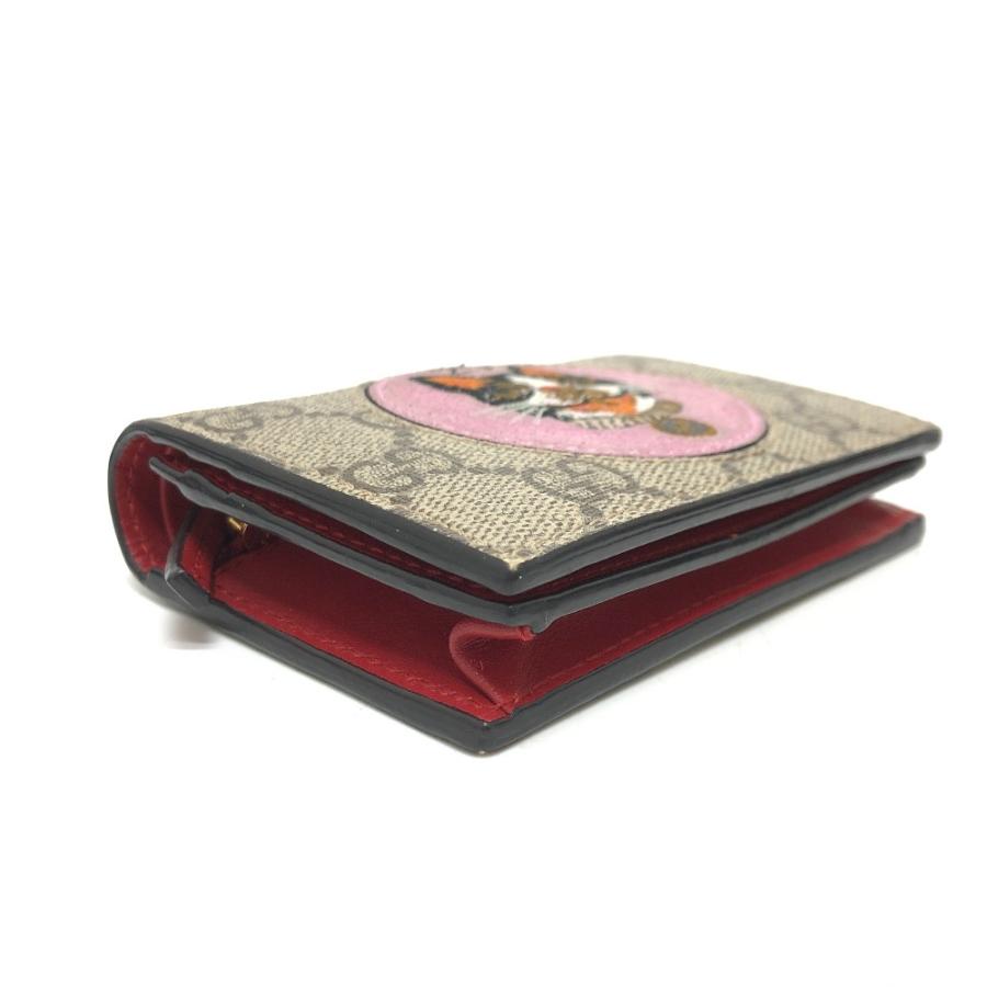 GUCCI グッチ 506277   ボスコ BOSCO  財布 ウォレット  コンパクト財布 GGスプリーム 2つ折り財布 ベージュ レディース【中古】 | GUCCI | 04