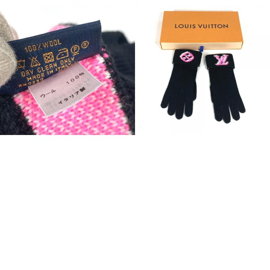 LOUIS VUITTON 美品 ルイヴィトン M76451 ゴン 3D モノグラム グローブ
