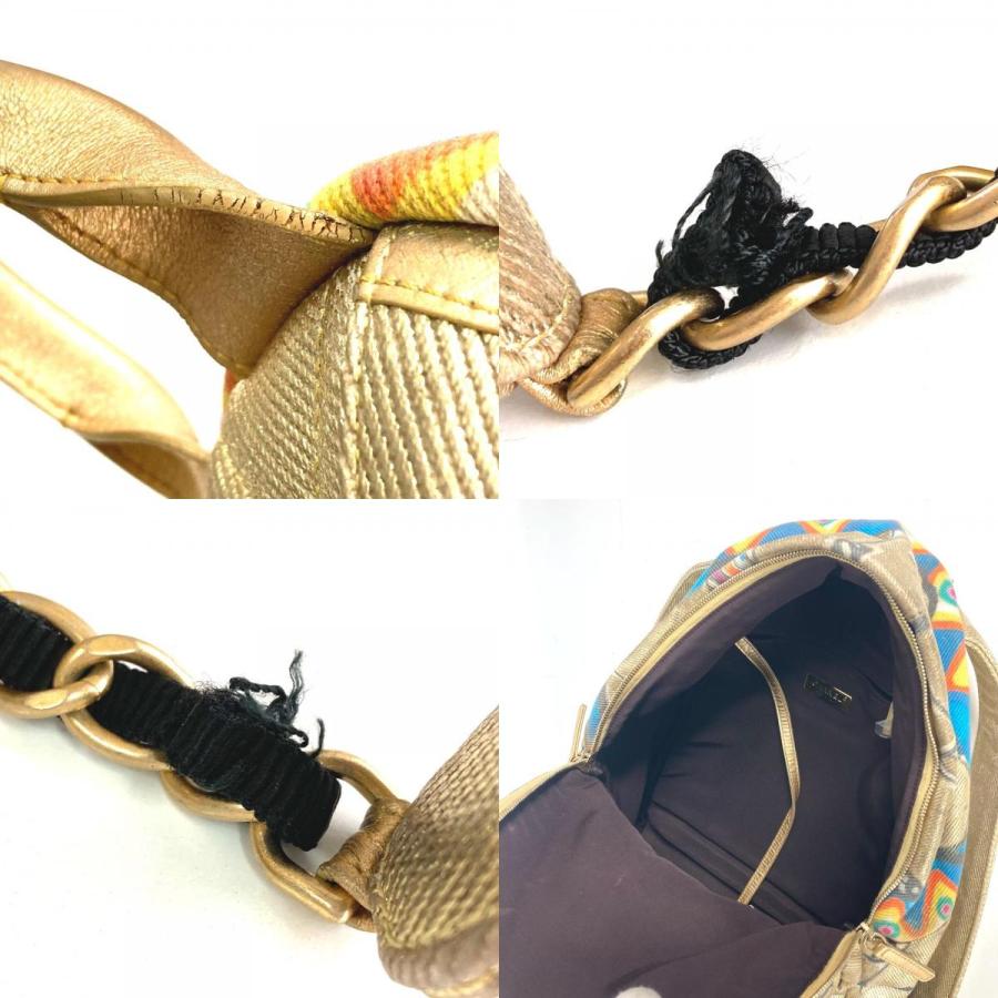 CHANEL シャネル AS0867 ココマーク CC ロゴ グラフティ カバン バックパック リュックサック ゴールド ユニセックス【中古】. | CHANEL | 08