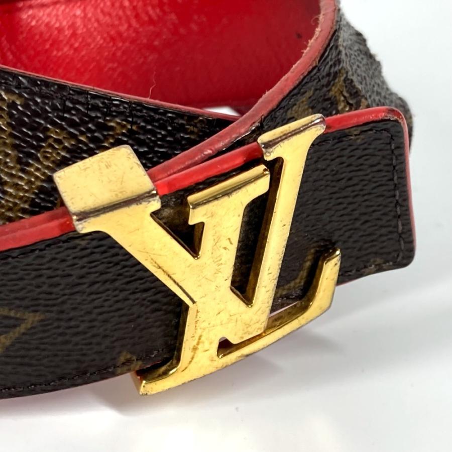 LOUIS VUITTON ルイヴィトン M9498X サンチュール・LVイニシャル 30MM リバーシブル ベルト  LVバックル アクセサリー 【中古】 | LOUIS VUITTON | 04