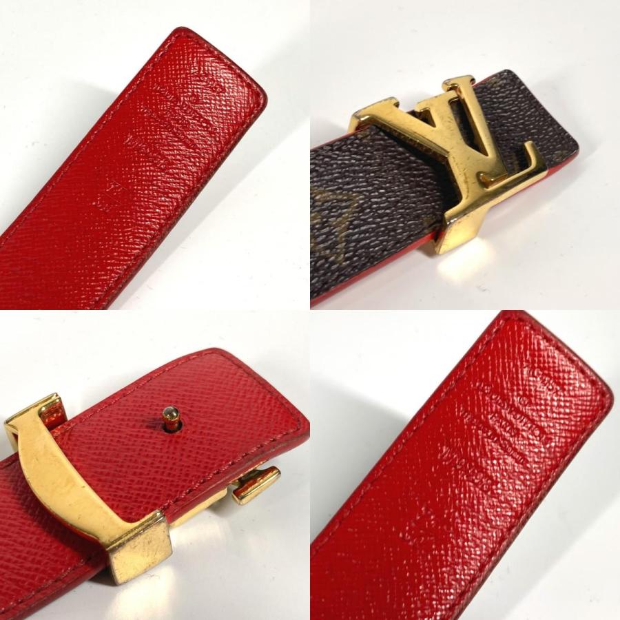 LOUIS VUITTON ルイヴィトン M9498X サンチュール・LVイニシャル 30MM リバーシブル ベルト  LVバックル アクセサリー 【中古】 | LOUIS VUITTON | 09