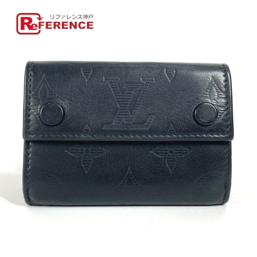 LOUIS VUITTON ルイヴィトン M67631 ディスカバリー コンパクトウォレット モノグラムシャドウ 3つ折り財布 ノワール ブラック【中古】 | LOUIS VUITTON