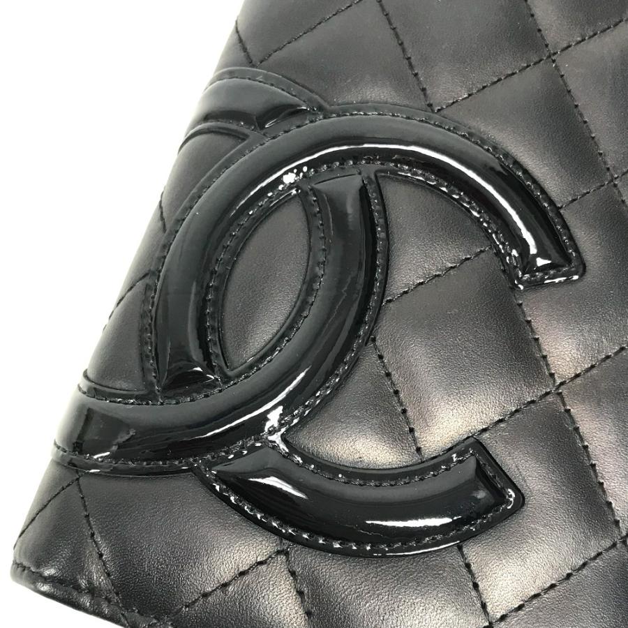 CHANEL シャネル A26717 カンボンライン ロングウォレット 2つ折り ココマーク CC 長財布 ブラック レディース【中古】 | CHANEL | 06