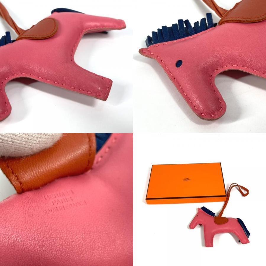 HERMES エルメス ロデオMM バッグチャーム チャーム ピンク レディース  