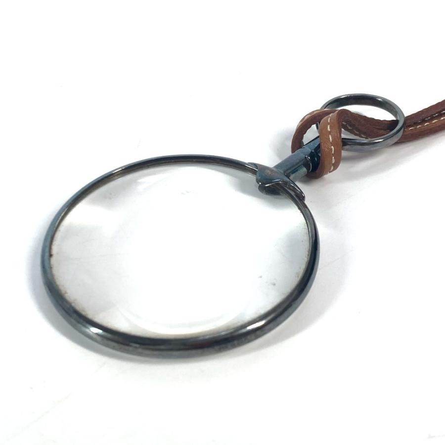 HERMES エルメス ルーペ アクセサリー 革紐 ネックレス ブラウン ユニセックス【中古】 | HERMES | 03