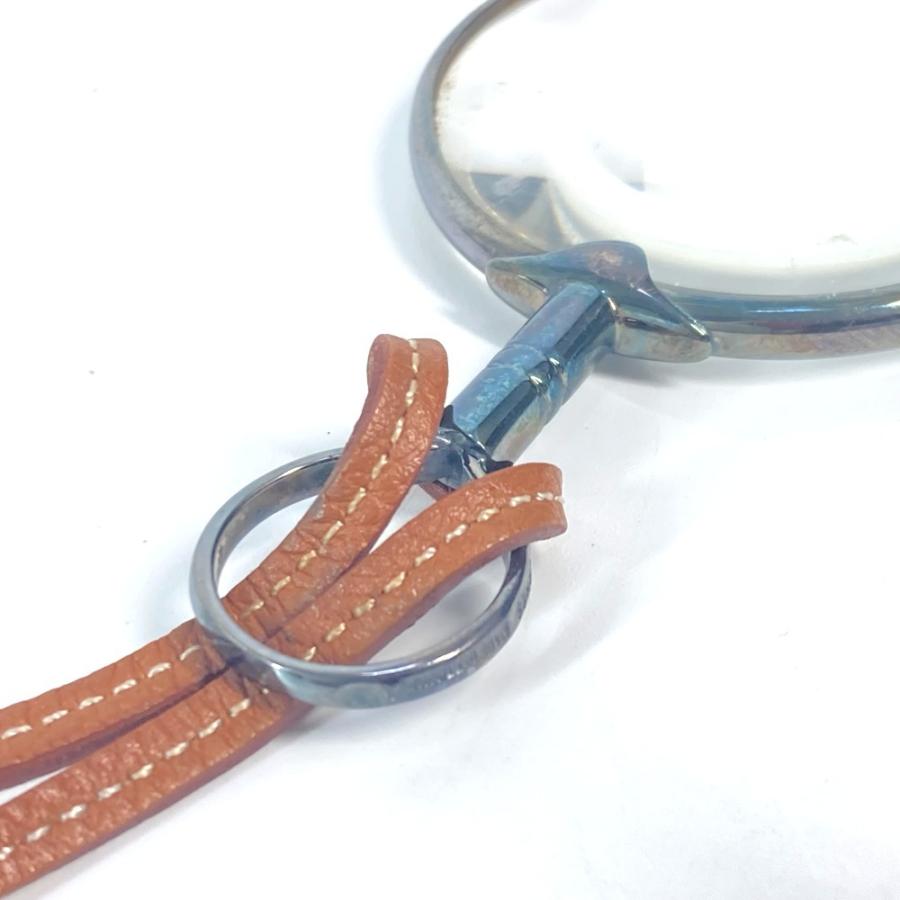 HERMES エルメス ルーペ アクセサリー 革紐 ネックレス ブラウン ユニセックス【中古】 | HERMES | 06