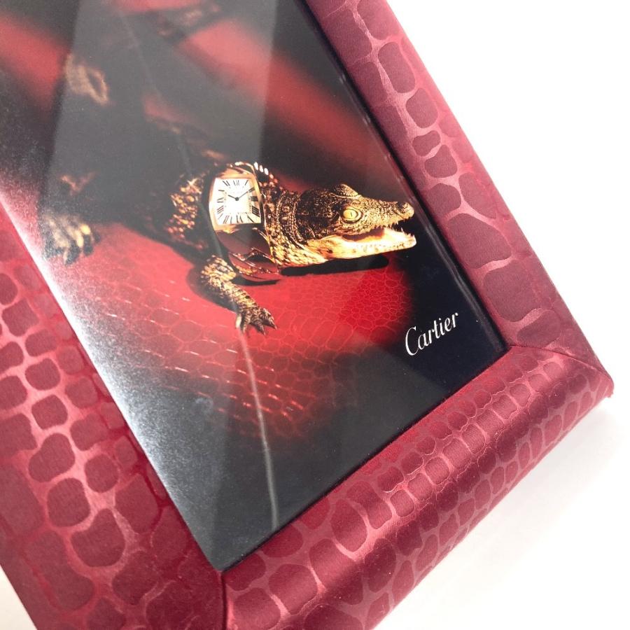 美品 CARTIER カルティエ ロゴ 写真立て フォトスタンド インテリア フォトフレーム レッド ユニセックス【中古】 | Cartier | 05