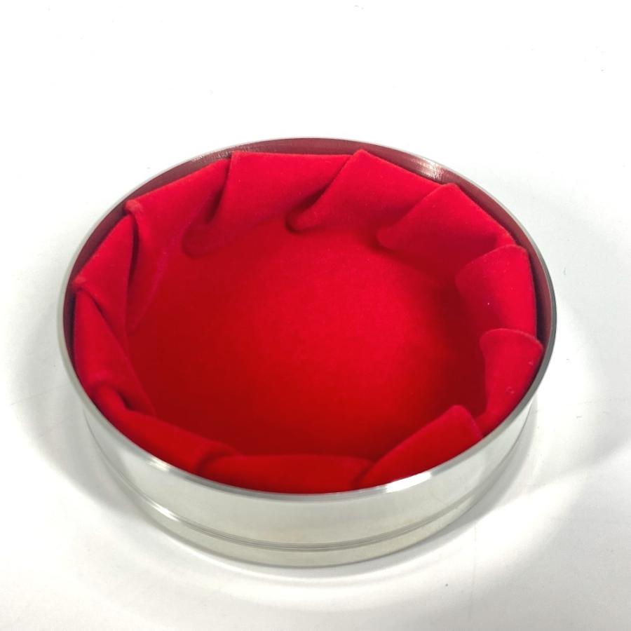 TIFFANY&Co. ティファニー ロゴ ラウンド ポーチ インテリア マルチケース 小物入れ シルバー レディース【中古】 | TIFFANY&Co. | 04