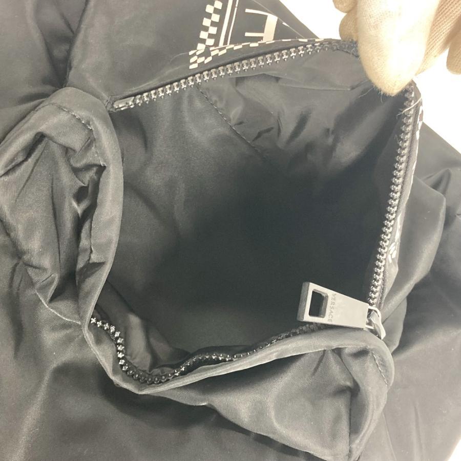 VERSACE ヴェルサーチ ロゴ  カバン バッグパック リュックサック ブラック ユニセックス【中古】 |  | 05