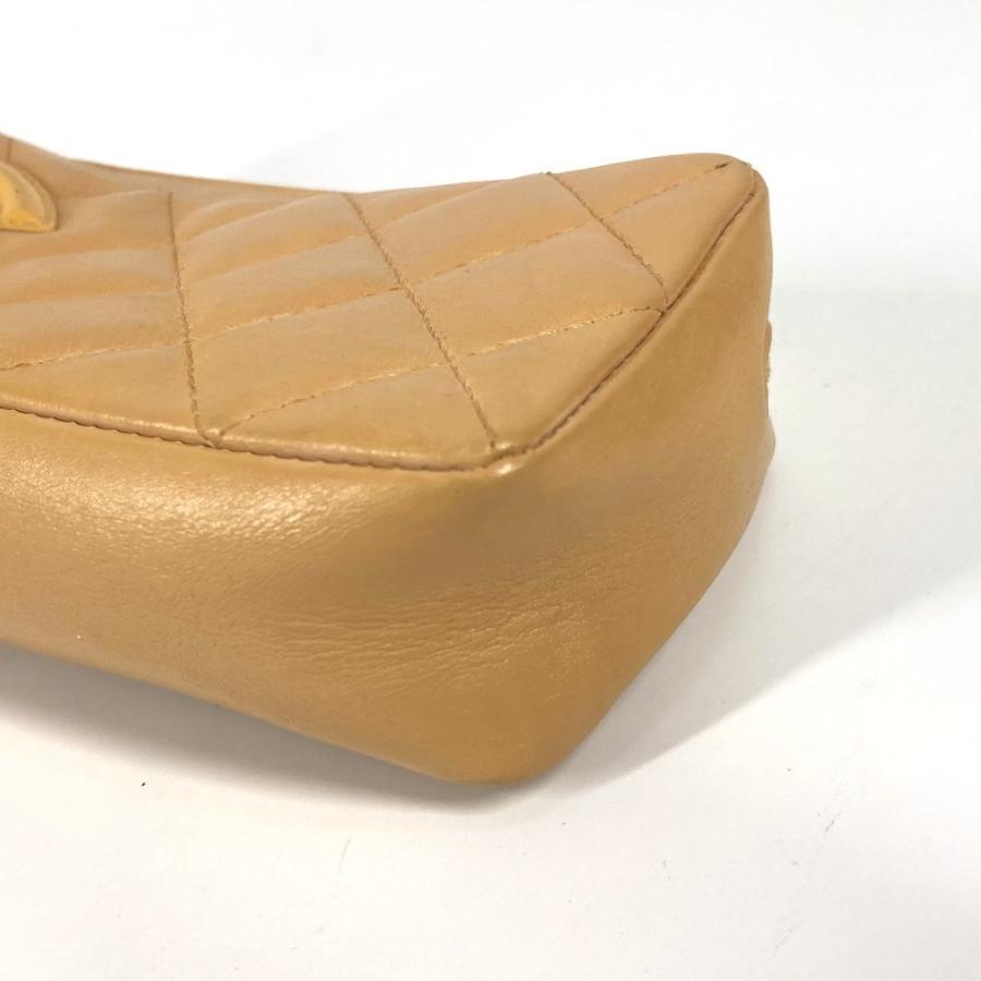 CHANEL シャネル CC ココマーク メイクポーチ 化粧ポーチ ペンケース  カンボンライン ポーチ ベージュ レディース【中古】 | CHANEL | 06