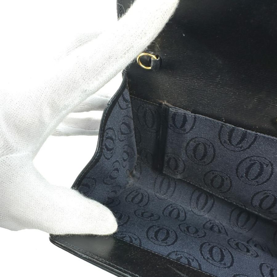 CARTIER カルティエ サファイアライン カバン ポーチ  ヴィンテージ クラッチバッグ ネイビー ユニセックス【中古】 | Cartier | 08