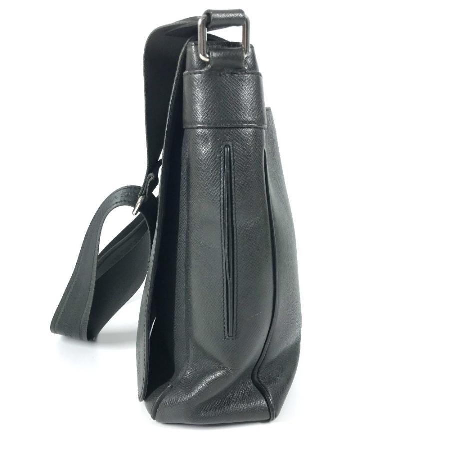 LOUIS VUITTON ルイヴィトン M32702 ミロ カバン 斜め掛け フラップ メッセンジャーバッグ タイガ ショルダーバッグ  ブラック 【中古】 | LOUIS VUITTON | 02