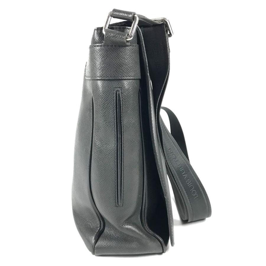 LOUIS VUITTON ルイヴィトン M32702 ミロ カバン 斜め掛け フラップ メッセンジャーバッグ タイガ ショルダーバッグ  ブラック 【中古】 | LOUIS VUITTON | 03