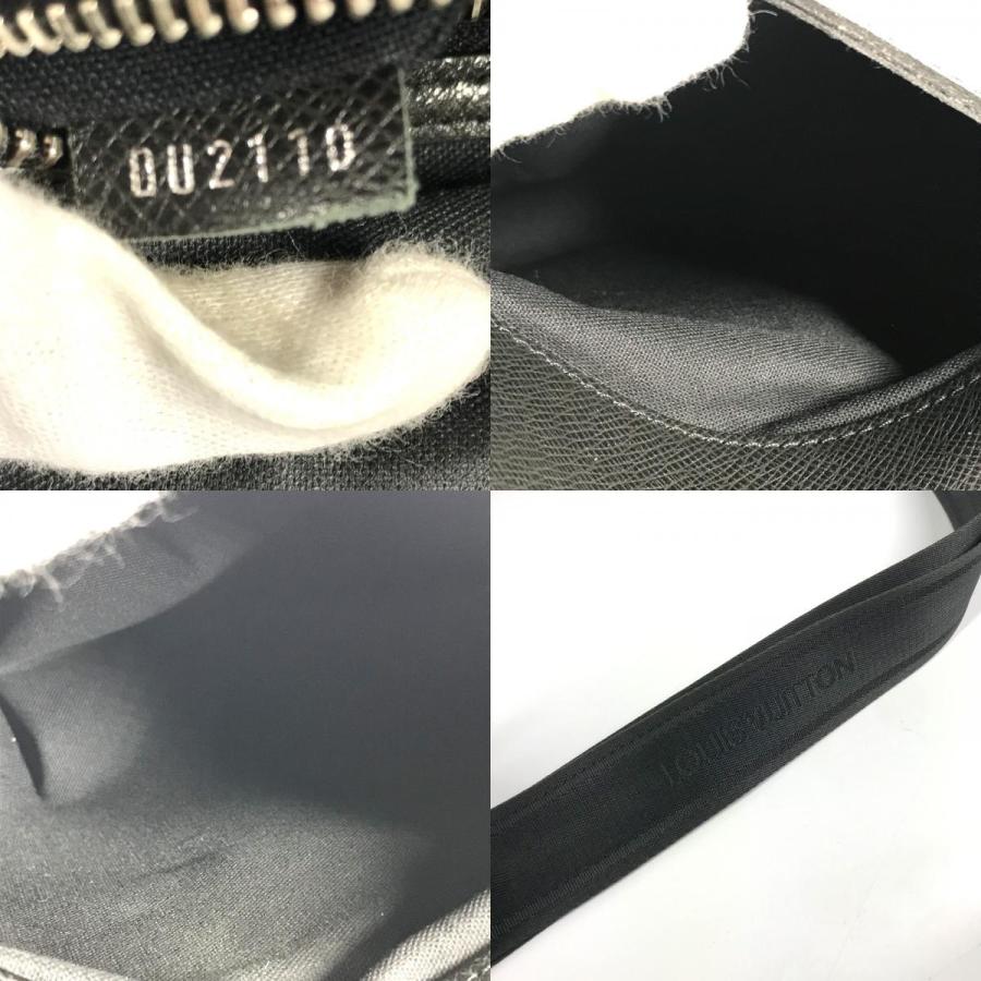 LOUIS VUITTON ルイヴィトン M32702 ミロ カバン 斜め掛け フラップ メッセンジャーバッグ タイガ ショルダーバッグ  ブラック 【中古】 | LOUIS VUITTON | 08