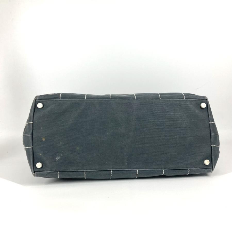 CHANEL シャネル CC ココマーク チョコバー ショルダーバッグ 肩掛け 横型 トートバッグ グレー レディース【中古】 | CHANEL | 04